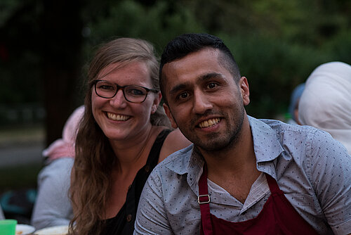 Juliane Weber und Malek Alabdulah (c) Malek Alabdulah